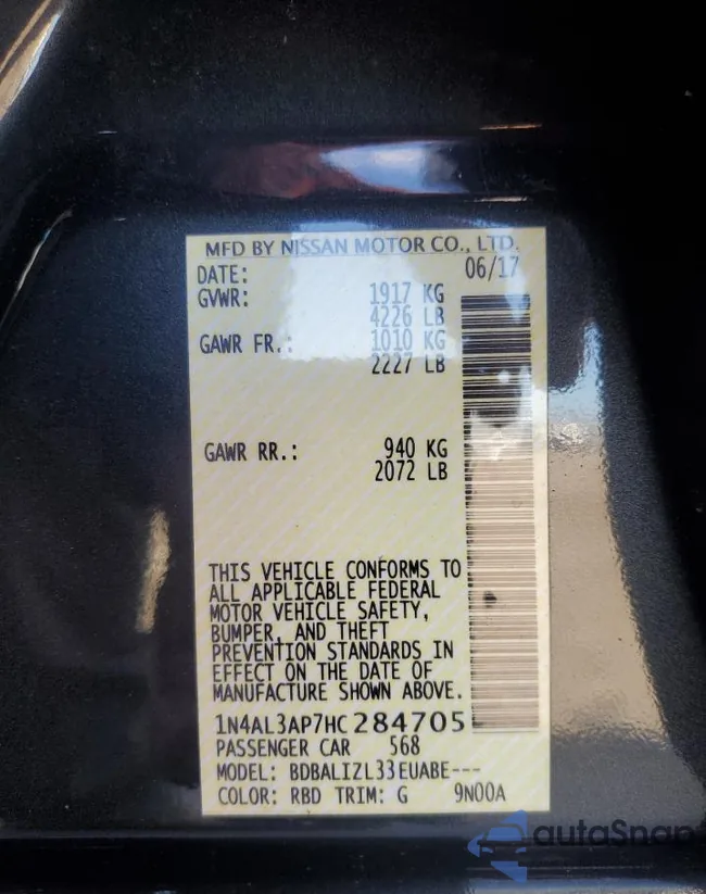 1N4AL3AP7HC284705: 50379425