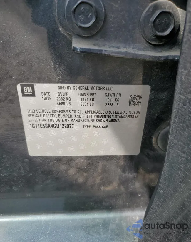 1G11E5SA4GU122977: 51061875