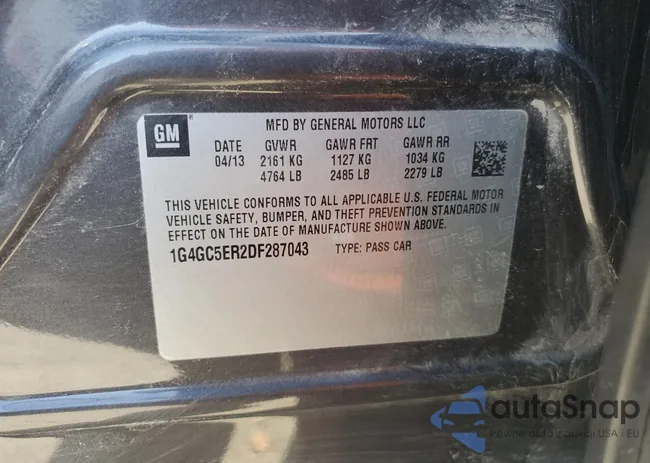 1G4GC5ER2DF287043: 47851265