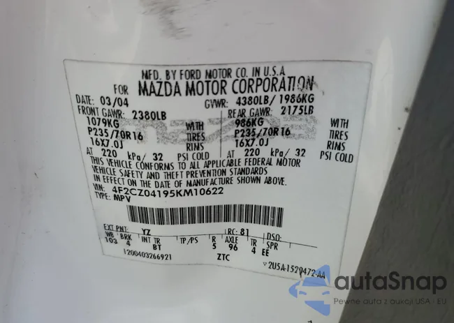 4F2CZ04195KM10622: 48564355