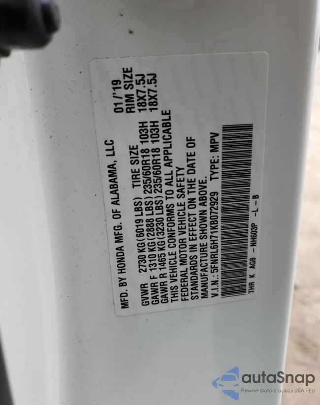 5FNRL6H71KB072929: 54293835