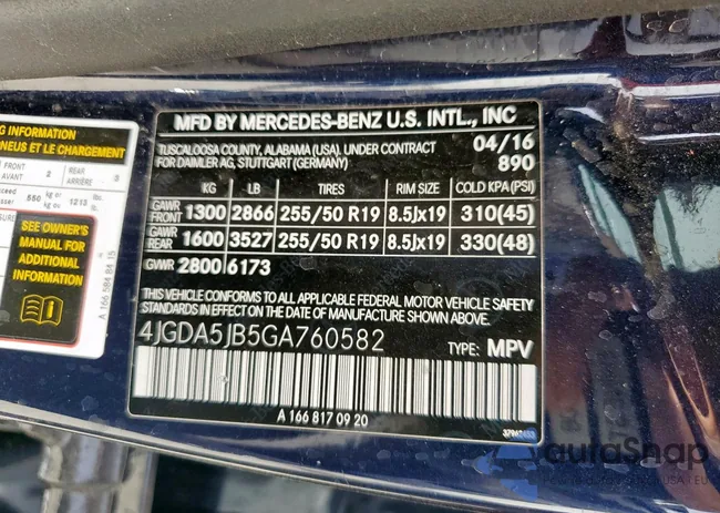 4JGDA5JB5GA760582: 49060305