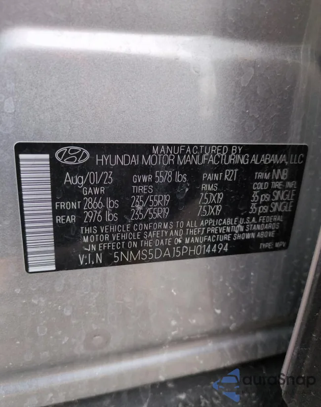 5NMS5DA15PH014494: 49884145