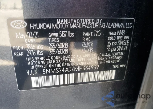 5NMS24AJ7MH364939: 47942995