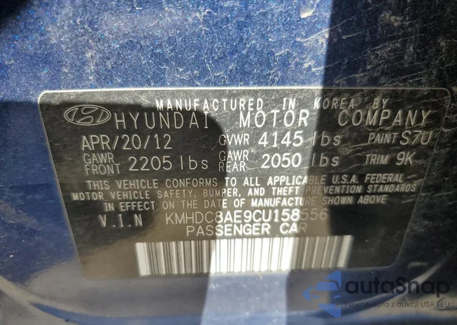 KMHDC8AE9CU158556: 50063895