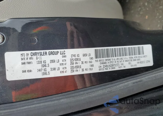 2D4RN1AG2BR791573: 50886445