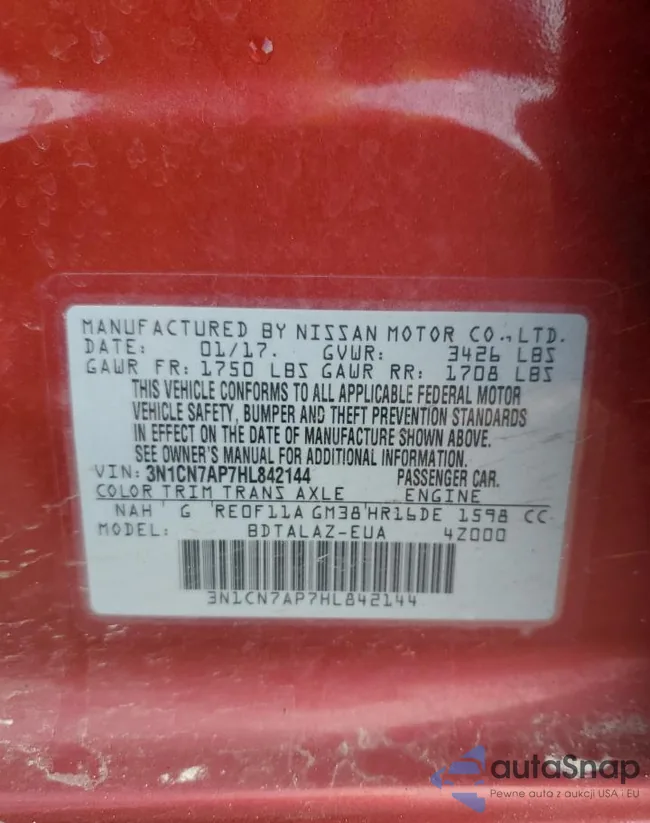 3N1CN7AP7HL842144: 50949345