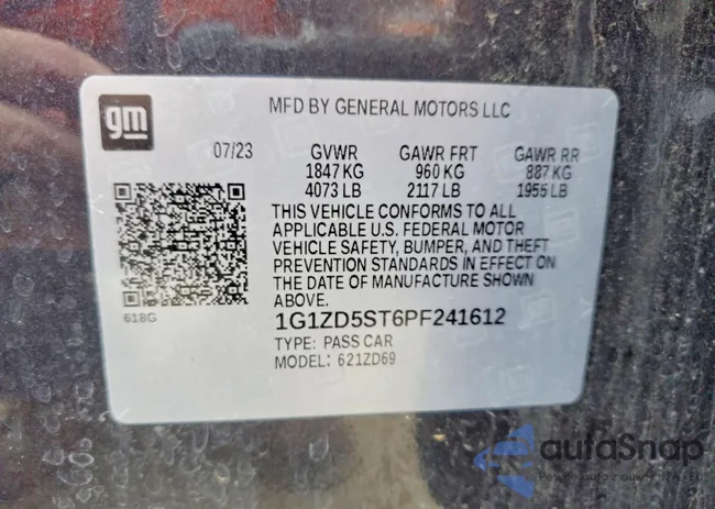 1G1ZD5ST6PF241612: 79407285