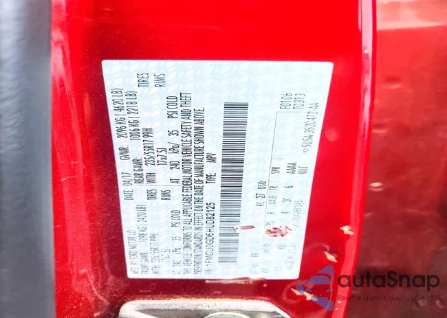 1FMCU0GD6HUD82125: 79821435