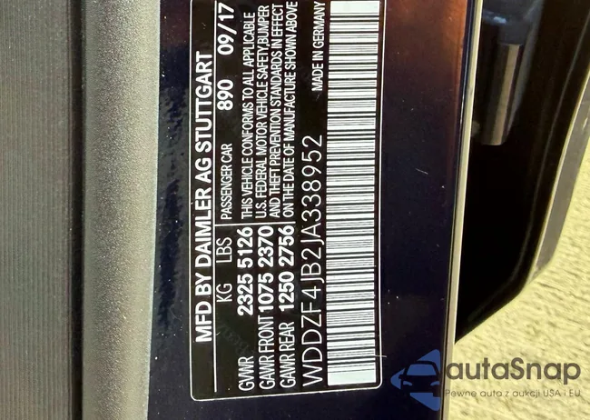 WDDZF4JB2JA338952: 47772546