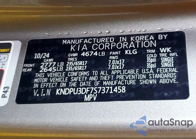 KNDPU3DF7S7371458: 79792515