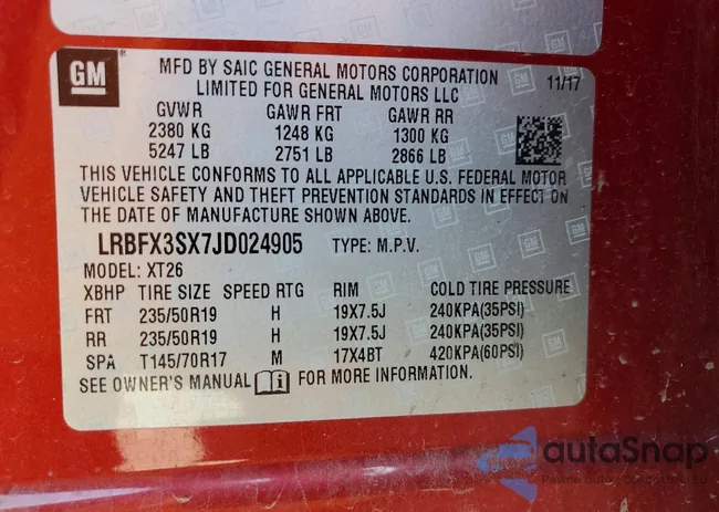 LRBFX3SX7JD024905: 46371556