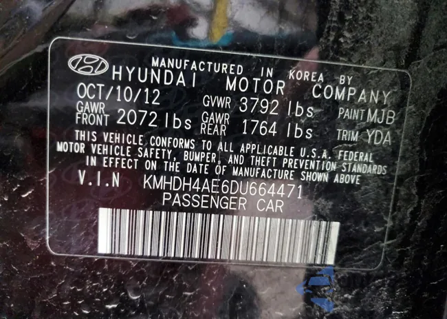 KMHDH4AE6DU664471: 79183805