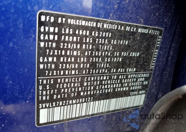 3VVLX7B22NM099121: 79410085