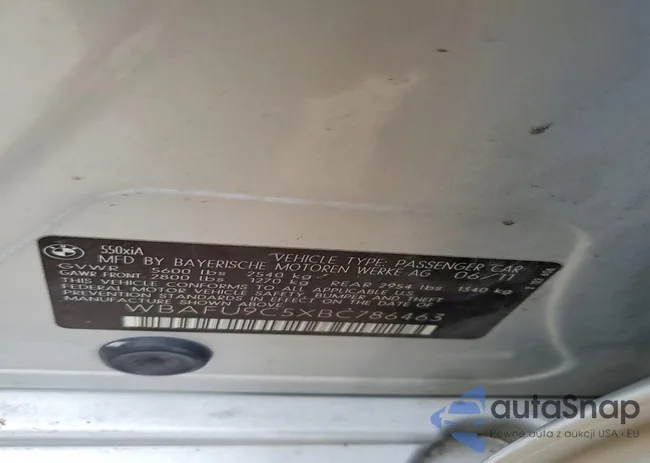 WBAFU9C5XBC786463: 79777545