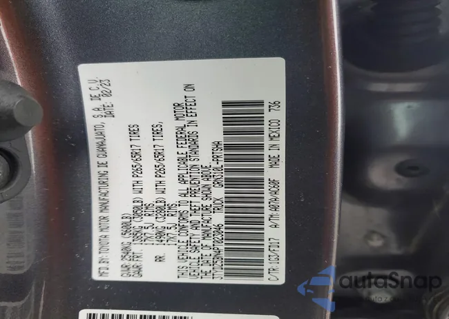 3TYDZ5BN4PT023046: 46035526