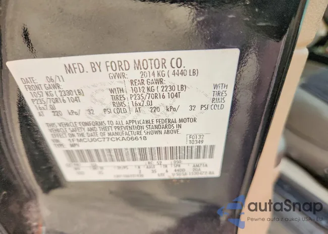 1FMCU0C77CKA06618: 79478845