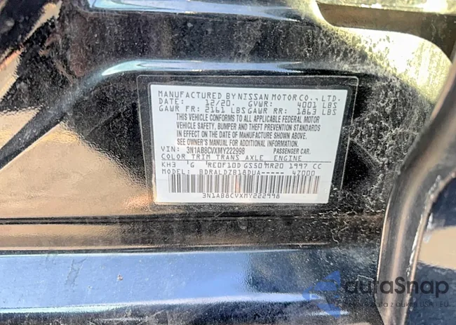 3N1AB8CVXMY222998: 47297036