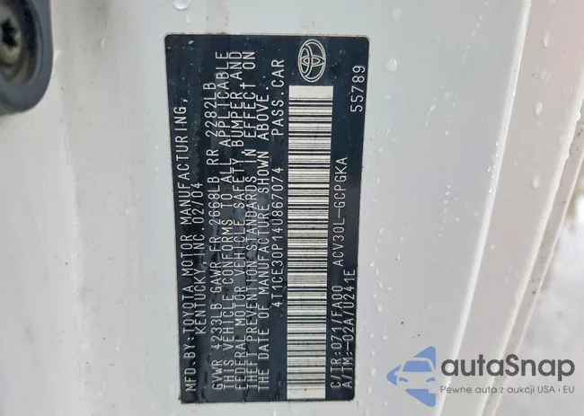 4T1CE30P14U867074: 45608236