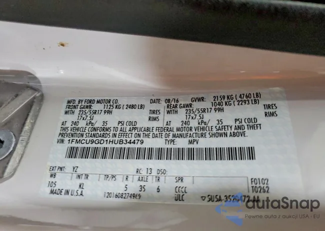 1FMCU9GD1HUB34479: 79433265