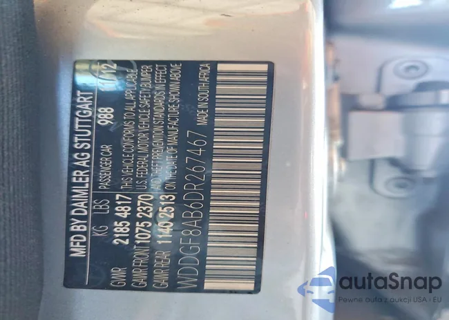 WDDGF8AB6DR267467: 45798576