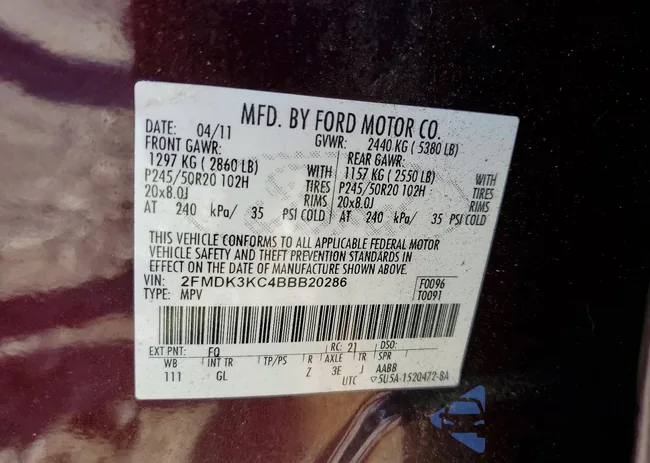 2FMDK3KC4BBB20286: 41931456