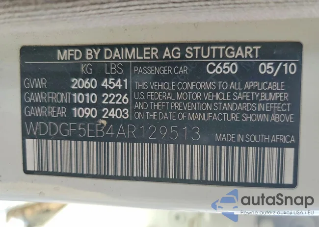 WDDGF5EB4AR129513: 79071065