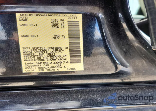 1N4AL3AP3DC219974: 79952265