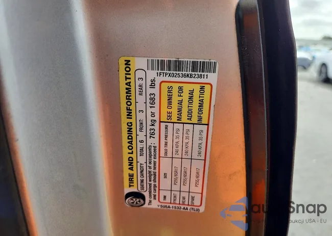 1FTPX02536KB23811: 46003876