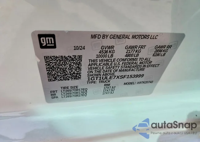 1GT1ULE7XSF153999: 46455656