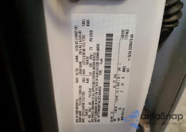 1FT7W2BT4LEC44452: 78732485