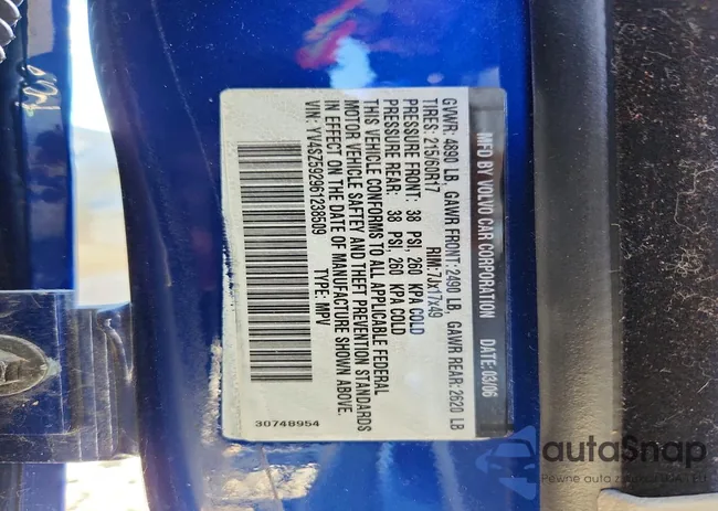 YV4SZ592961238509: 46555286