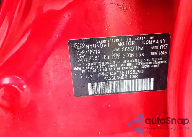 KMHDH4AE3EU198290: 45620546