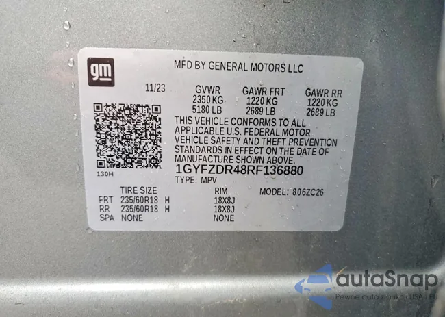 1GYFZDR48RF136880: 78181405