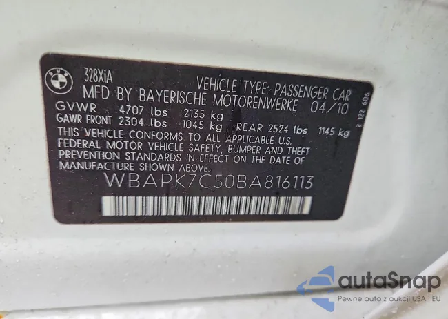 WBAPK7C50BA816113: 79567075