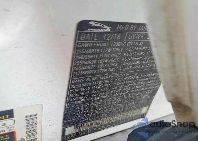 SADCJ2BV6HA493854: 42000256