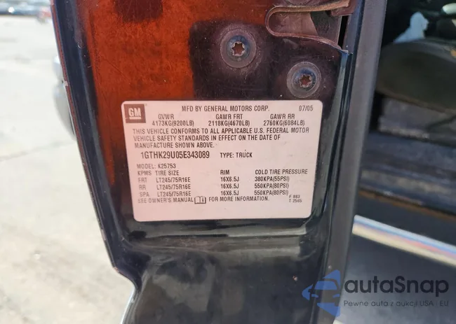 1GTHK29U05E343089: 79588795