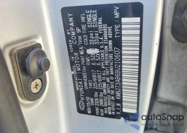 KM8JT3AB6BU210607: 79811515