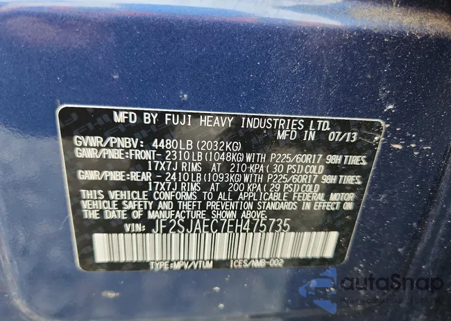JF2SJAEC7EH475735: 47499196