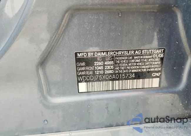 WDDDJ75X06A015734: 79648325