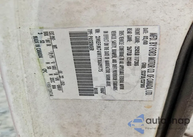 2MEFM74W1YX689175: 79465375