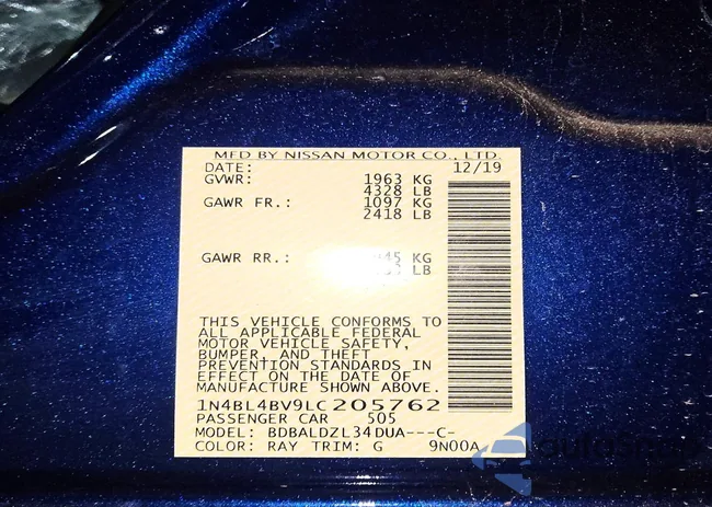 1N4BL4BV9LC205762: 79448095