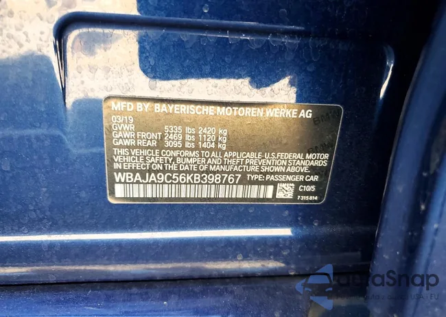 WBAJA9C56KB398767: 46136376