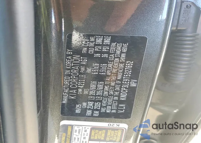 KNDCP3LE9T5327652: 79808965