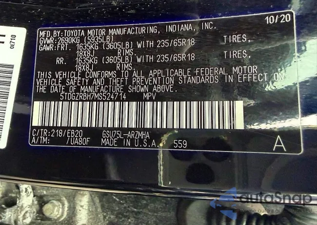 5TDGZRBH7MS524714: 79812465