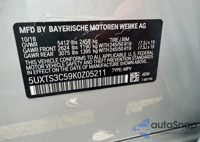 5UXTS3C59KOZ05211: 46226496