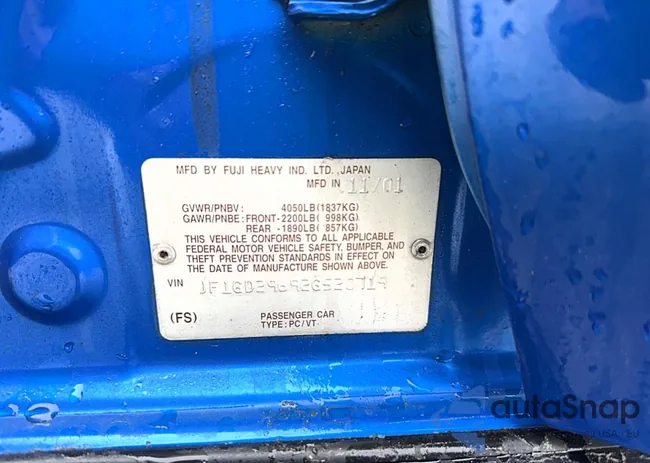 JF1GD29692G520719: 41918346