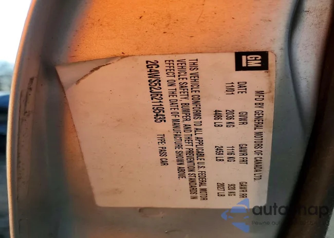 2G4WS52J621195435: 41794036