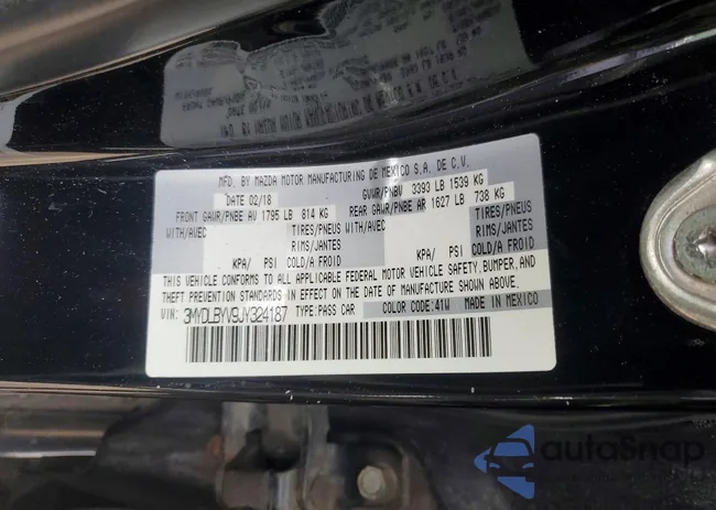 3MYDLBYV9JY324187: 45988386