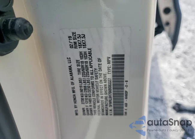 5FNRL6H76KB083327: 79445355